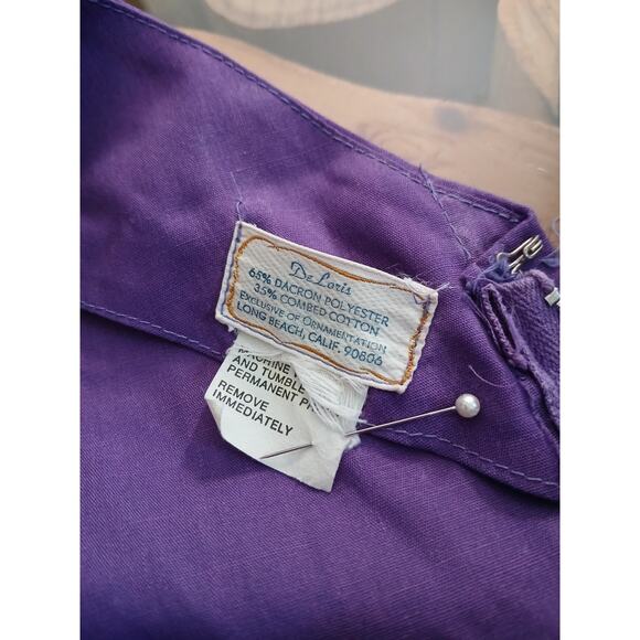 Vintage DeLoris Square Dancing Dress Western Rockabilly Swing Circle Eyelet Lace - Picture 8 of 9